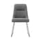 Armen Living Quartz Gray Fabric and Metal Dining Room Chairs, PK2 LCQRSIGR - alternate 4